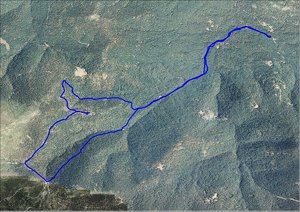 Ortofoto de la ruta